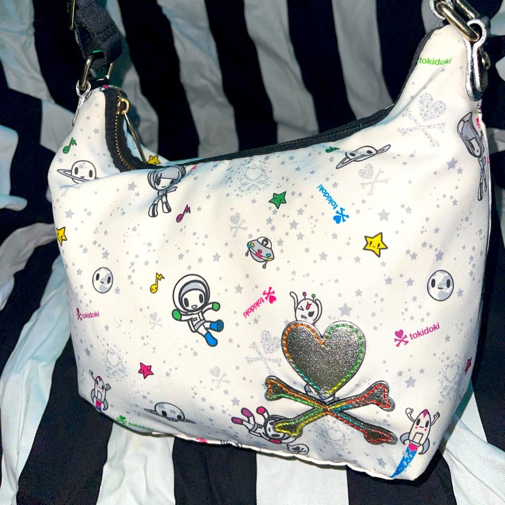 *UPDATED* TokiDoki Space Hobo/ Shoulder Purse Rainbow Stitching EUC *HTF*